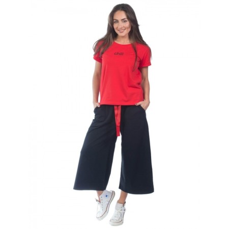 Female suit chill, size 54, red color