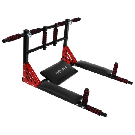 Horizontal bars Profi-Crossbar 3 in 1, collapsible, black/red color-5