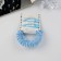 Hair set "Gloria Tenderness" (2 gum 5.5 cm, 2 invisibility 5 cm) blue