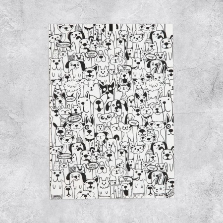 Paper stickers "Hedgehogs", with coloring on the back, 11 × 15.5 cm-4