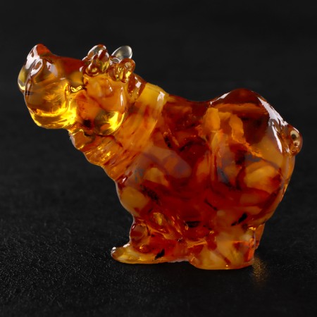 Souvenir "Hippo", amber-1