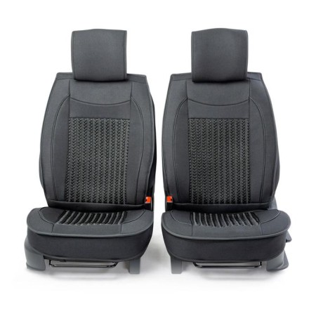 Frame caps for the front seats Car Performance, 2 pcs, Alcantara, Char-1