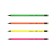 Pencil Chernographic Erich Krause "Joy", HB, Grifel D = 2.2 mm, Plastic, Round, in a tube, Neon Mix