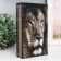 Safe Brush tree to the leatherette "Leo - Wild Life" 21x13x5 cm