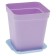 Flower pot with a pallet, 250 ml, color mix