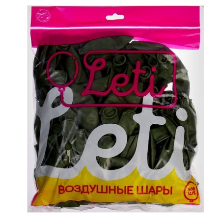 Latex ball 12 ", pastel, set 100 pcs., Color green avocado-2