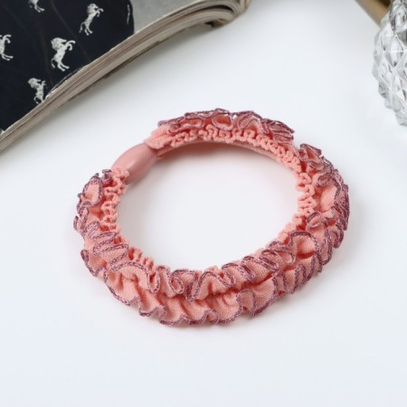 Hair elastic band "Tm -Elite" double wave, 5 cm, mix
