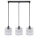 Suspended lamp 3x40W E27, size 61x18x176 cm