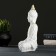 Figure "Buddha Small" 16x9x23cm white-gold