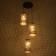 Lamp Bayerlux "Plaza" 3he27 40W Black gold 30x30x24-90cm