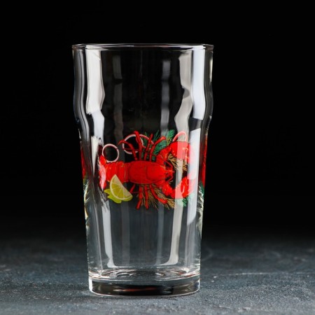 Glass glass for beer "Delicates", 570 ml, MIX drawing-1