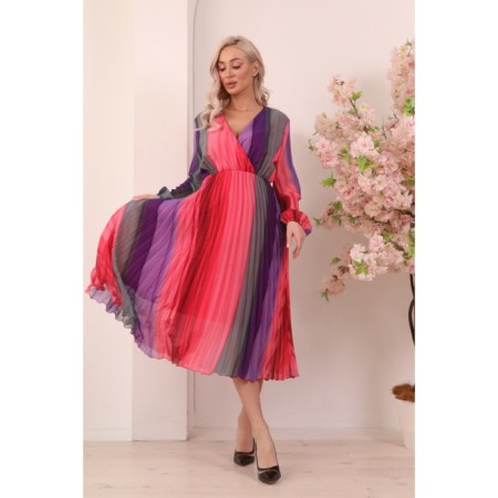 Women's dress, size 52, pink color-9