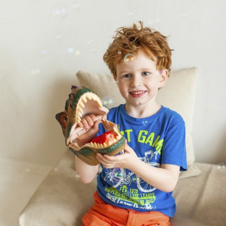 Lapal bubble generator "World of dinosaurs: tyrannosaurus", brown color-6