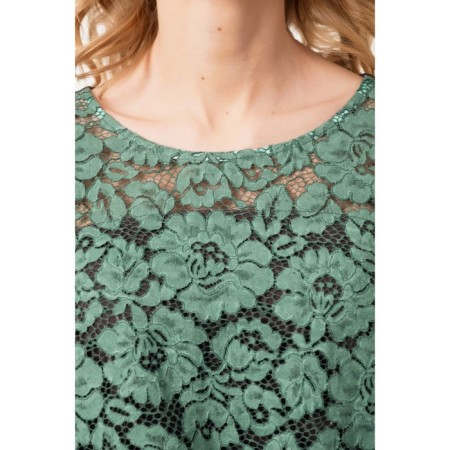 Women's dress, size 42, green color-3