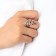 New Year! Symbol of the year 2025! Ring "Snake" spiral, red color in silver, dimensionless