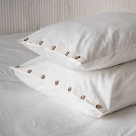 Pillowcase "Boyle", size 50x70 cm, white color, 2 pcs-1