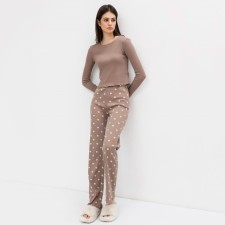 Home female set (jumper/pants), coffee color, size 42