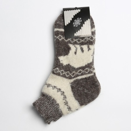 Women's woolen shortened “White Bear” woolen, gray color, size 25-2