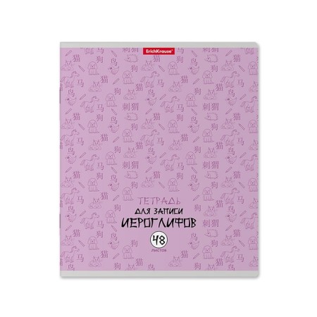 Notebook for recording hieroglyphs, 48 ​​sheets in a cage, Erichkrause "Chinese letter", mix-5