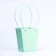 Bag for flowers stamping mint moisture-resistant, 17x17-11.5x11.5-20 cm