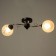 Avtal chandelier 2he27 40W black-chromium 53x20x23 cm Bayerlux
