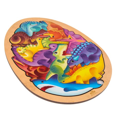 Puzzle "World of Dinosaurs"-1