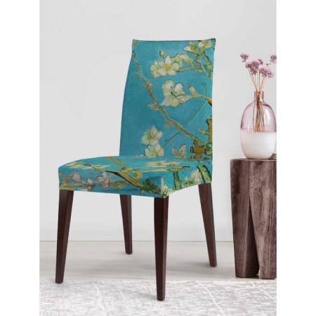 Czech for a chair "Branches with almond flower", decorative, velor