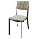 Delta chair, 390 × 530 × 856 mm, Black Muar / Candid