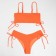 Separate Minaku swimsuit with wiretrous, orange color, size 46