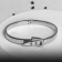 Bracelet "frame" belt, color silver, d = 6.6 cm