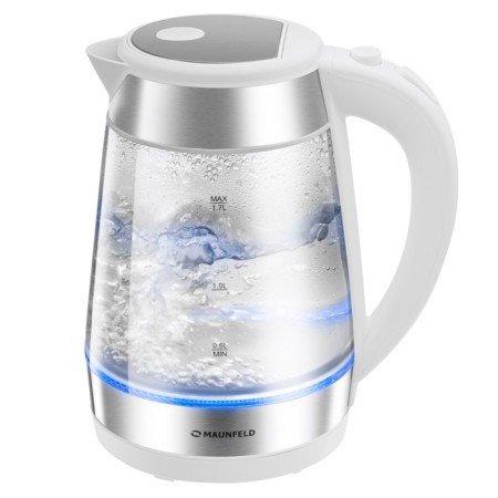 Teapot Maunfeld MGK1710GW, glass, 1.7 l, 2200 watts, white-1