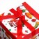 New Year. Box a gift New Year's folding "Santa Claus and Christmas tree" 15x15x15 cm.