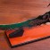 Souvenir knife on the stand, scorpion on the blade and handle, 53.5 cm