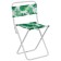 Folding stool, tropical leaves