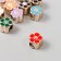 Beads for creativity plastic "Flower Bright middle" mix set 10 pcs 1.1x1 cm