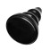 Anal plug Toyfa Popo Pleasure Monoceros, Christmas tree, PVC, 70x150 mm, black color
