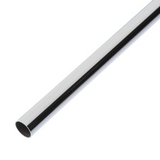 Pipe, 3 m, d = 16 mm, steel 0.7mm, chromium color
