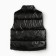 Warm vest for girls, black color, height 122-128 cm