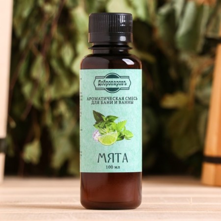 Fragrance for the bath and bath "Mint", natural, 100 ml, "Dobroparov"-3