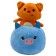 Soft toy Funky Toys "Fox with Blue Piggy"