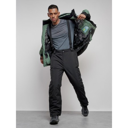 Ski costume men's winter, size 48, khaki color-16