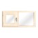 Window, 30 × 60cm, double glass, double linden