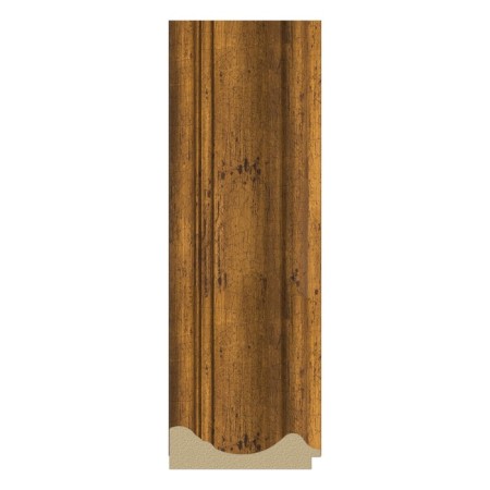 Mirror with engraving in the baguette frame, published bronze 99 mm, 59x76 cm-2