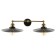Sconces "Kandela" 2he27 black 22x22x10cm