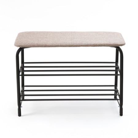 LAKSI shoes stand, 640x310x460, black matte/flax sifter-1