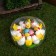 Easter souvenir "Chickens on the grass with a nest and testicles" set pcs 12 4.5x14x14 cm