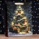 Laminated vertical "Christmas tree in the forest!", 33 x 42 x 10 cm