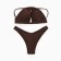 Female Separate swimsuit with lurex minku Color of coffee, size 42