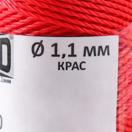 Thread twisted pp 3PR d = 1.1mm (100, beige, yellow, green, red, syn. Ts4 "set 5 pcs)-4
