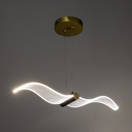 Light "Bird" LED 12W 3000-6000K gold 5x30x5cm-4
